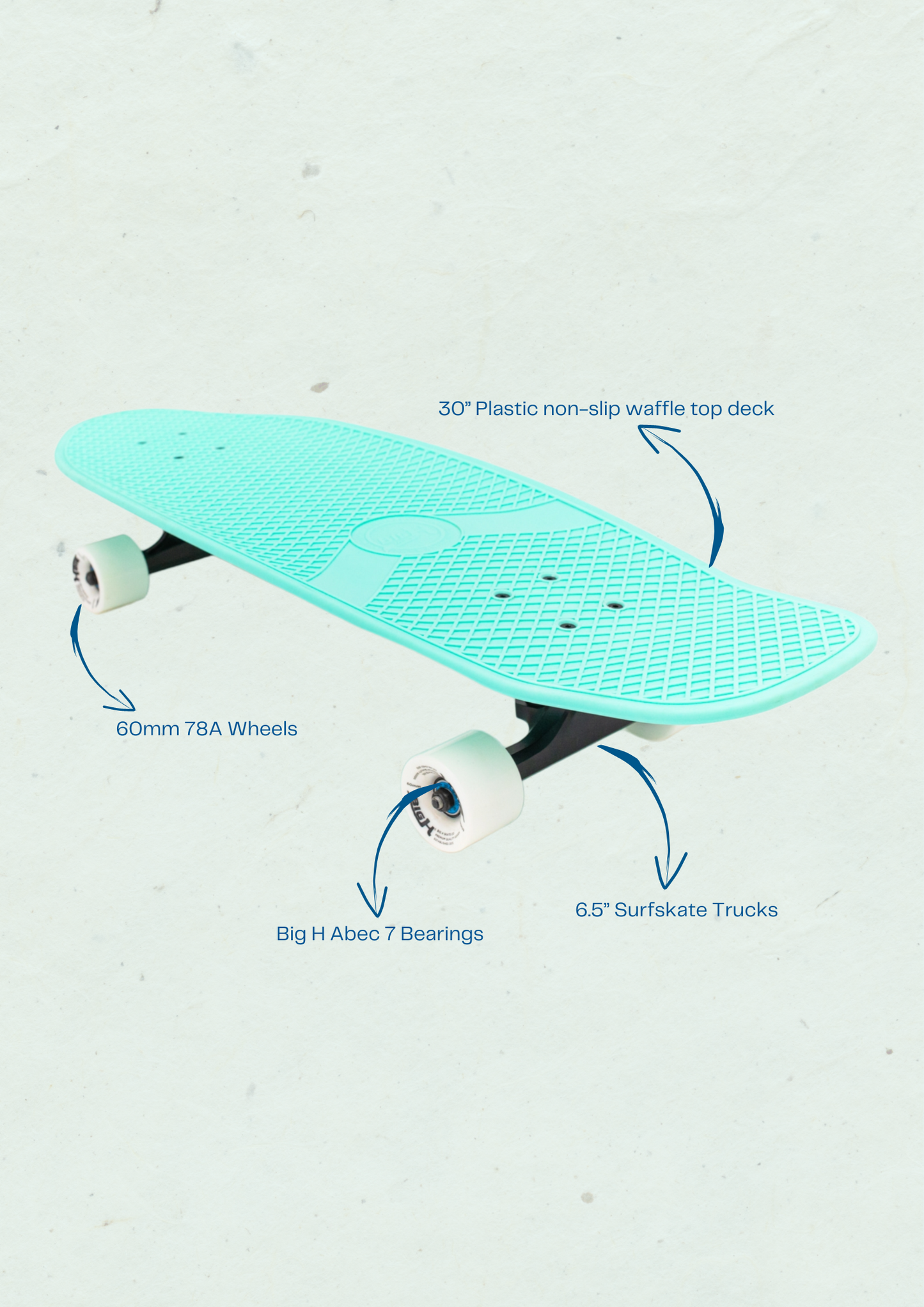 Big H Surf Skate | SEAFOAM GREEN