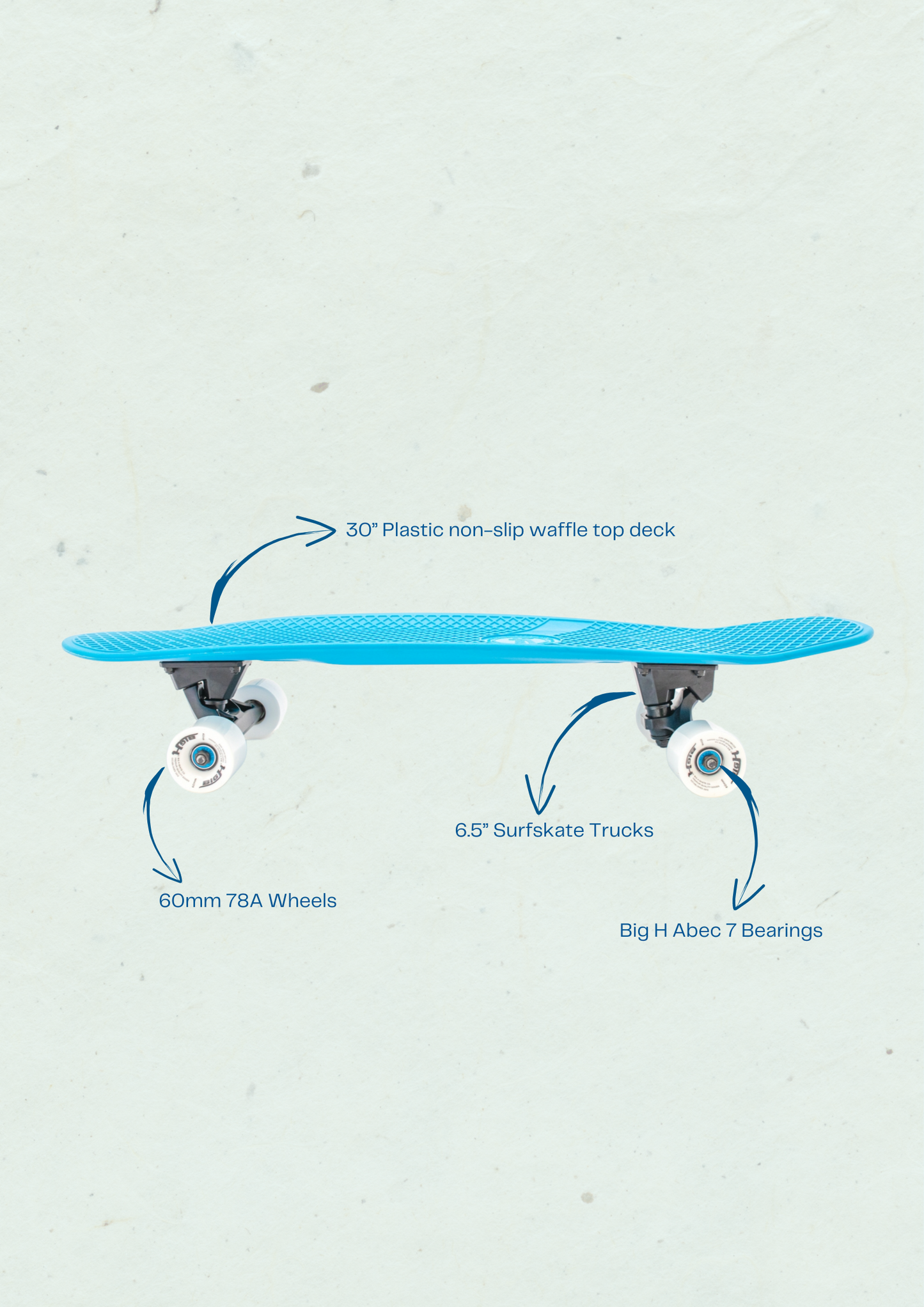 Big H Surf Skate | ELECTRIC BLUE